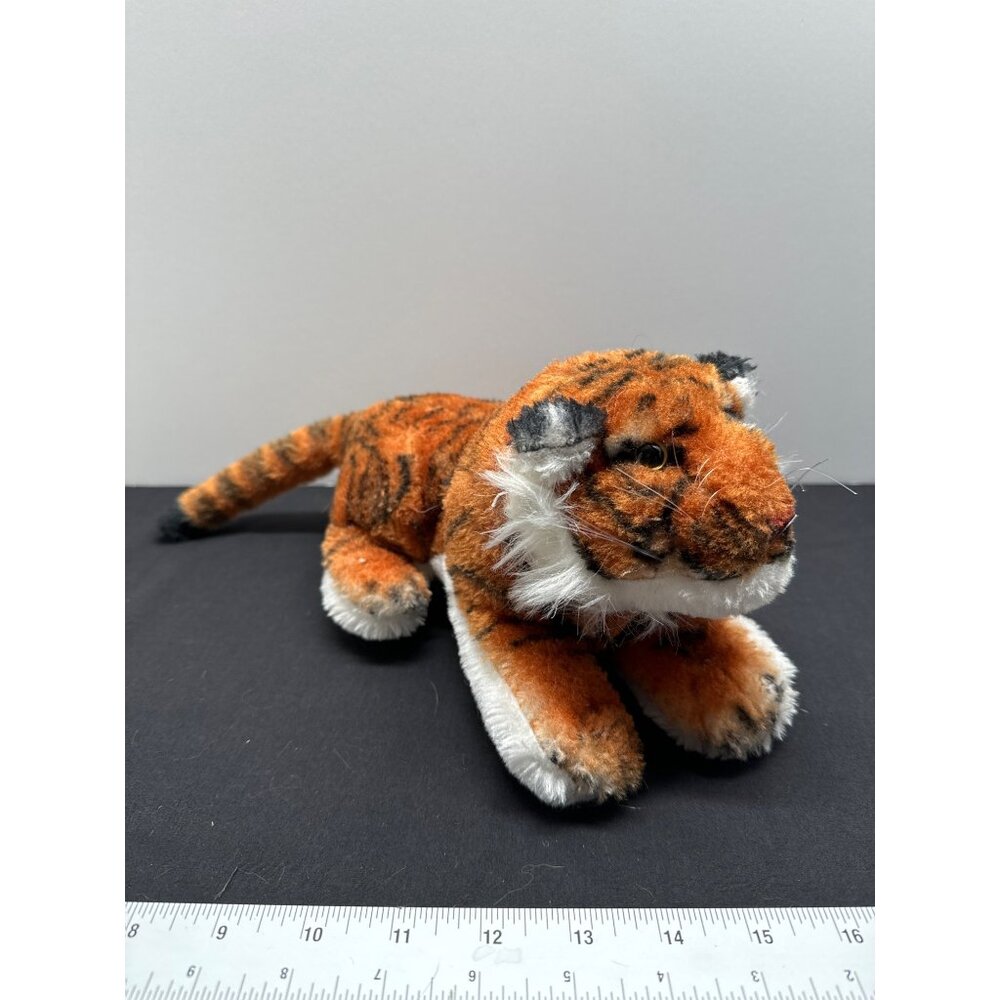 Classic Realistic Bangel Plush Stuffed Tiger Molded Head Carnival Design 9 Inche
